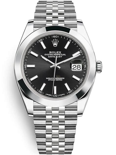 rolex oyster perpetual datejust black white gold|rolex datejust 41 ref 126300.